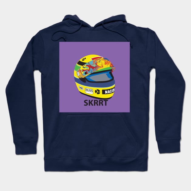 Psychedelic F1 Helmet Hoodie by herbertdowd